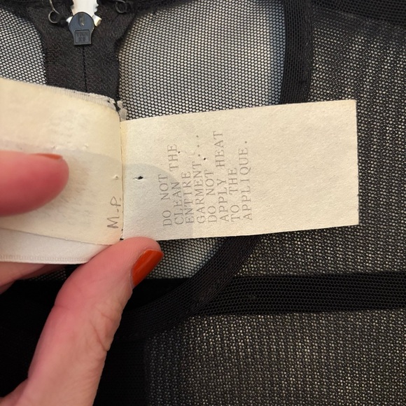 Vintage Tadashi Shoji Black and Blue Mermaid Gown size XS - Picture 14 of 16